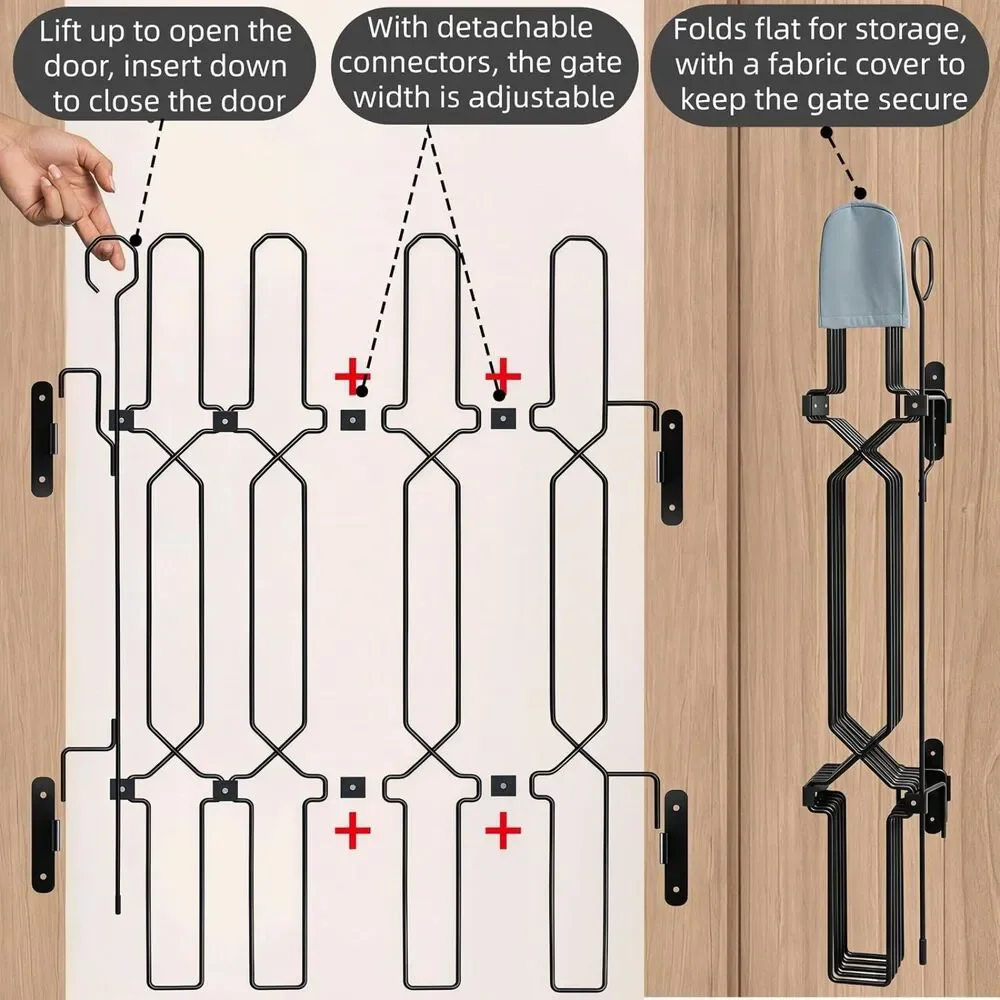 Foldable Adjustable Dog Gate 23